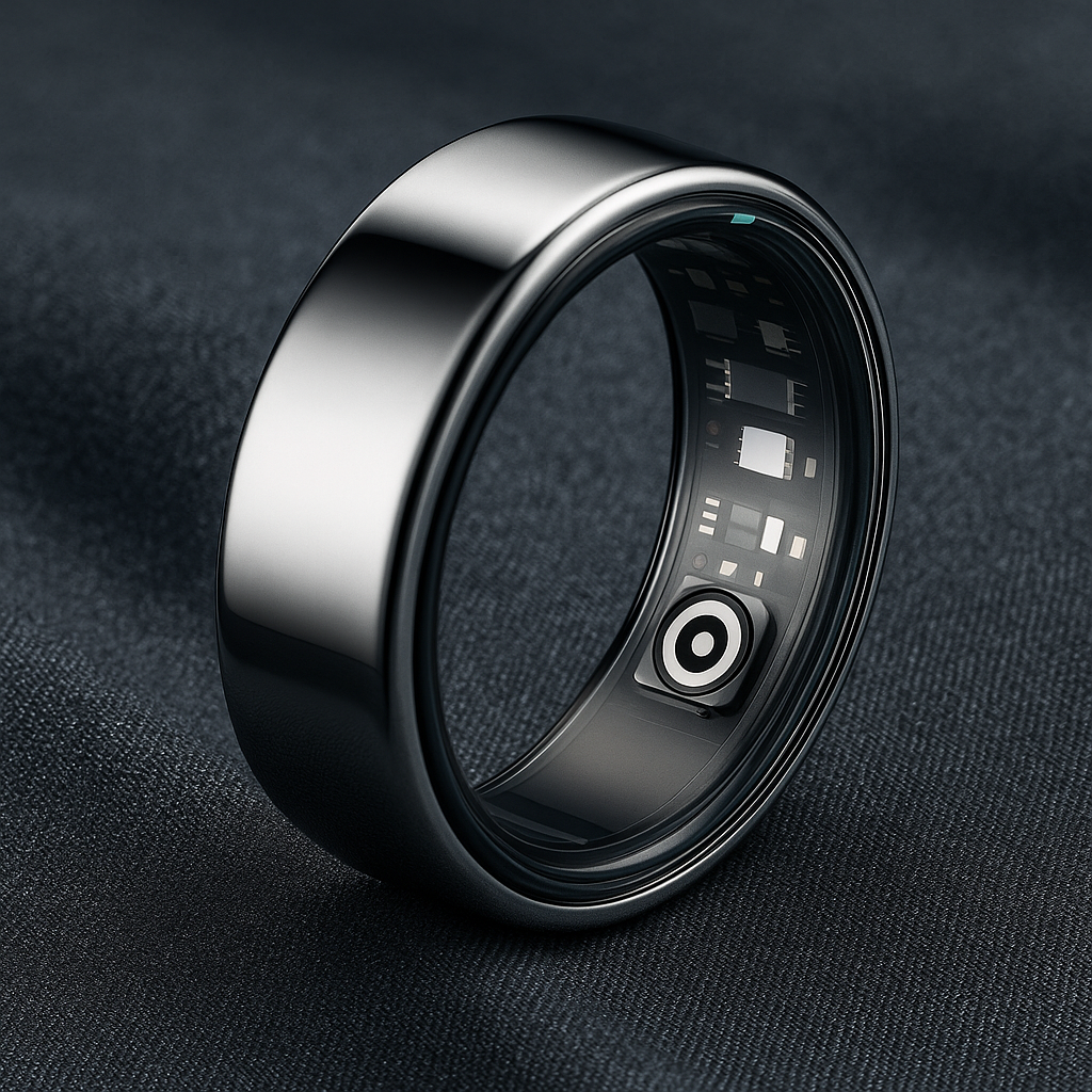 bagues connectees pour le sport ou le suivi santé sommeil couleur noire